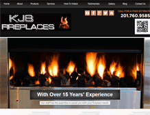 Tablet Screenshot of kjbfireplaces.com